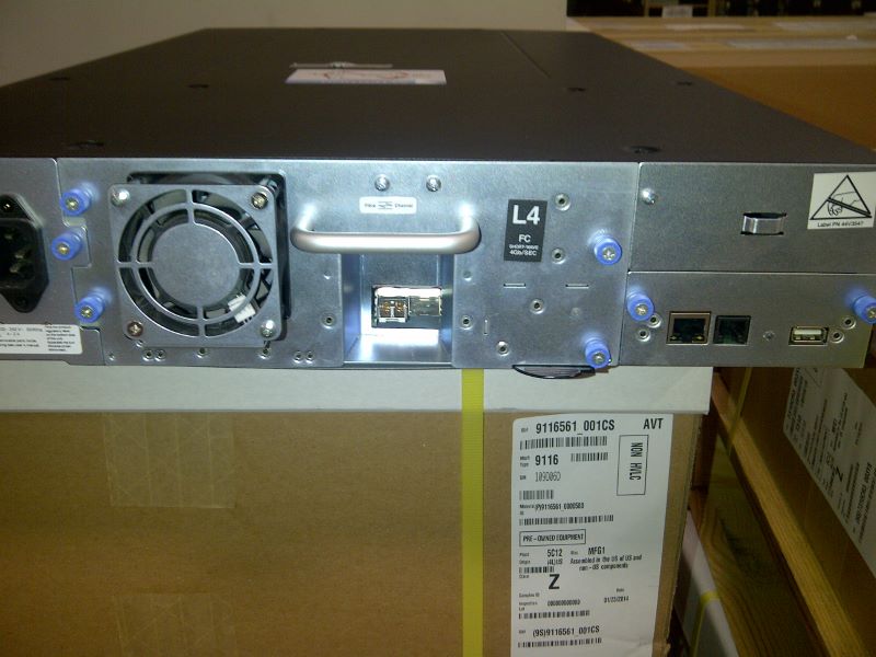 IBM  L2U TS Tape Library With LTO4 L4 FC Drive Installed