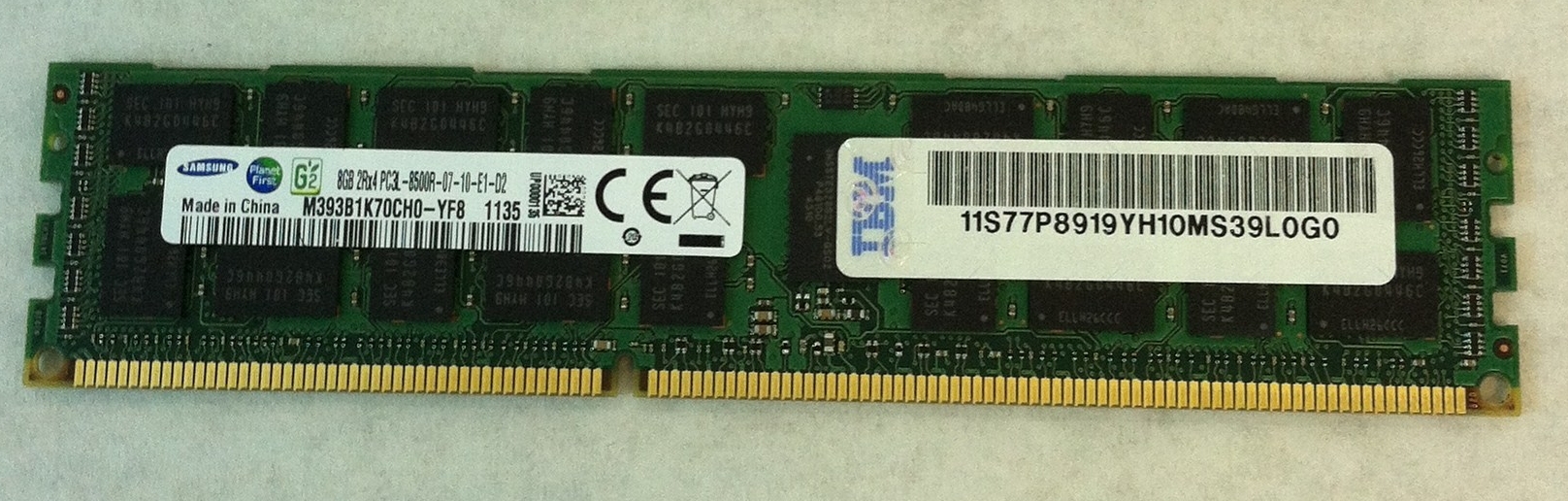 1066Mhz PC3-8500  *Free Tech Support* IBM 4529 77P8919 16GB Memory Kit 2 x 8GB 